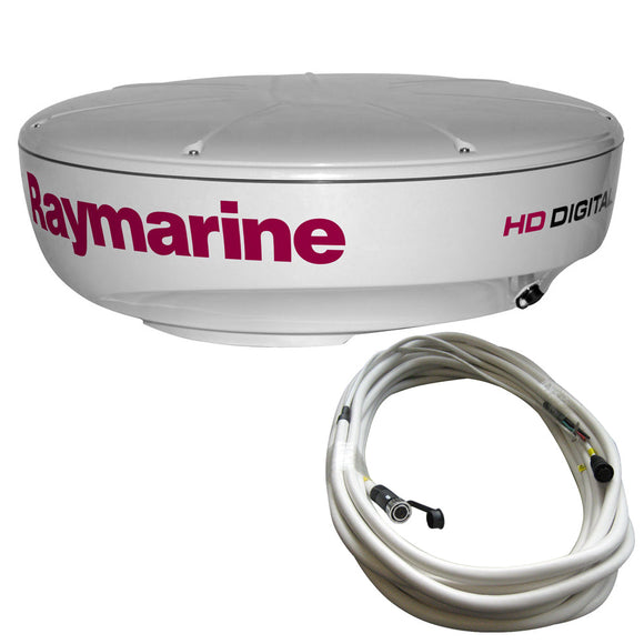 Domo de radar digital de alta definición Raymarine RD418HD con cable de 10 m [T70168]