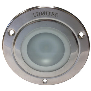 Lumitec Shadow - Luz empotrable de montaje empotrado - Acabado de acero inoxidable pulido - Blanco sin atenuación [114113]