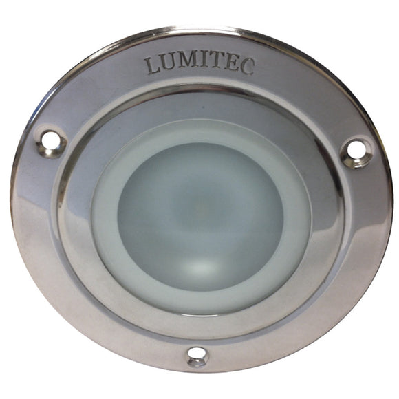 Lumitec Shadow - Luz empotrable de montaje empotrado - Acabado de acero inoxidable pulido - Blanco sin atenuación [114113]