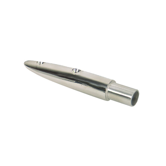 Whitecap 5-1/2 Degree Rail End (End-Out) - 316 Stainless Steel - 7/8