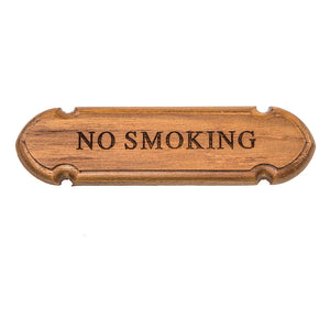 Placa de nombre de teca Whitecap "Prohibido fumar" [62672]