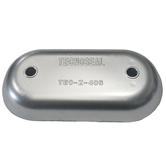 Ánodo de placa de casco Tecnoseal Z406 - Zinc [TEC-Z-406]