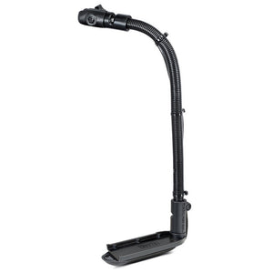 Soporte de brazo de transductor de montaje RAM con varilla de aluminio rígido de 18" y zócalo único abierto para StructureScan LSS1 y LSS2 de Lowrance [RAM-B-316-18-TRA3-NB]