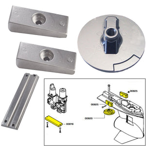 Kit de ánodo Tecnoseal con hardware - Mercury Verado 4 - Aluminio [20814AL]