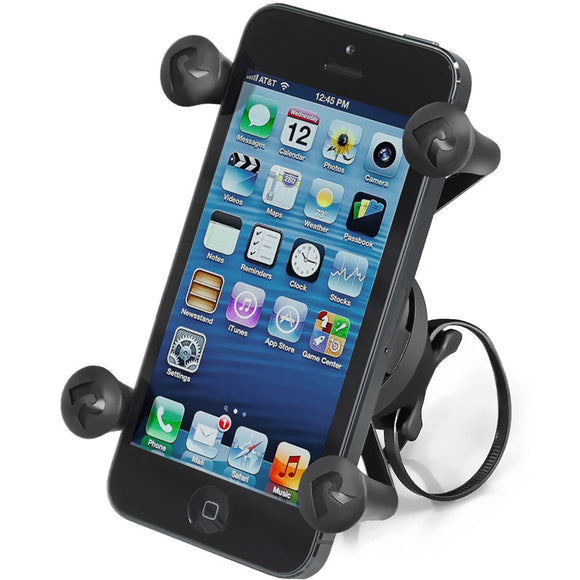 Soporte para bicicleta RAM Mount EZ-ON/OFF con soporte universal para teléfono celular X-Grip [RAP-274-1-UN7U]