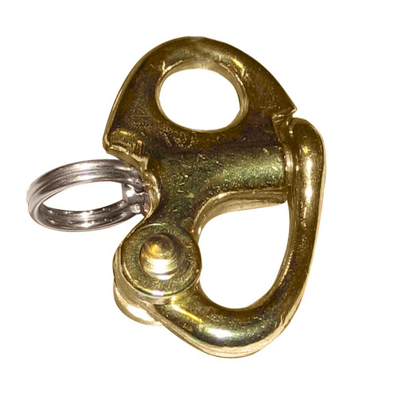 Ronstan Brass Snap Shackle - Fixed Bail - 41.5mm (1-5/8