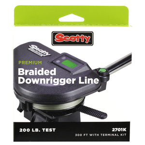 Scotty Premium Power Braid Downrigger Line - Prueba de 200 pies de 200 lb [2700K]