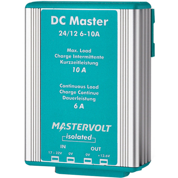 Convertidor Mastervolt DC Master de 24 V a 12 V - 6 A con aislador [81500200]