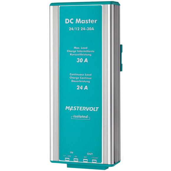 Convertidor Mastervolt DC Master de 24 V a 12 V - 24 A con aislador [81500350]