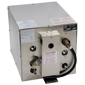 Whale Seaward Calentador de agua caliente de 6 galones con intercambiador de calor frontal - Acero inoxidable - 120V - 1500W [F700]