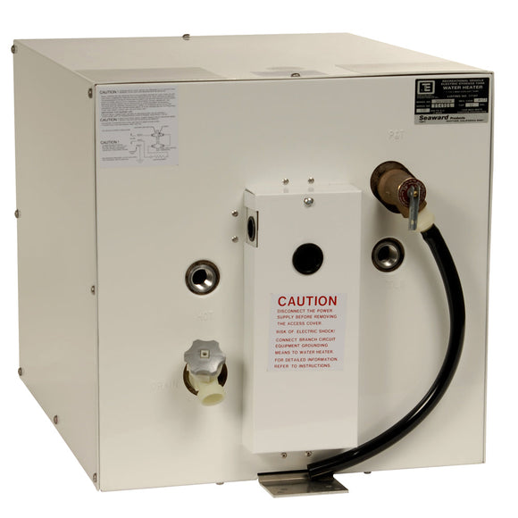 Whale Seaward Calentador de agua caliente de 11 galones con intercambiador de calor trasero - Epoxi blanco - 120V - 1500W [S1100W]