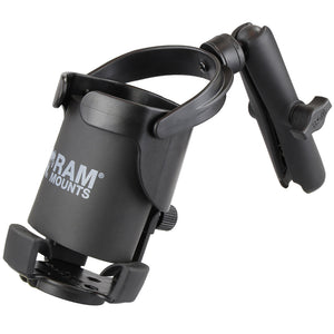 Copa de nivel de montaje RAM XL con brazo de enchufe doble largo [RAM-B-417B-C-201U]