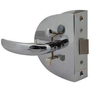 Pestillo compacto para puerta abatible de Southco, cromado, sin bloqueo [MC-04-123-10]