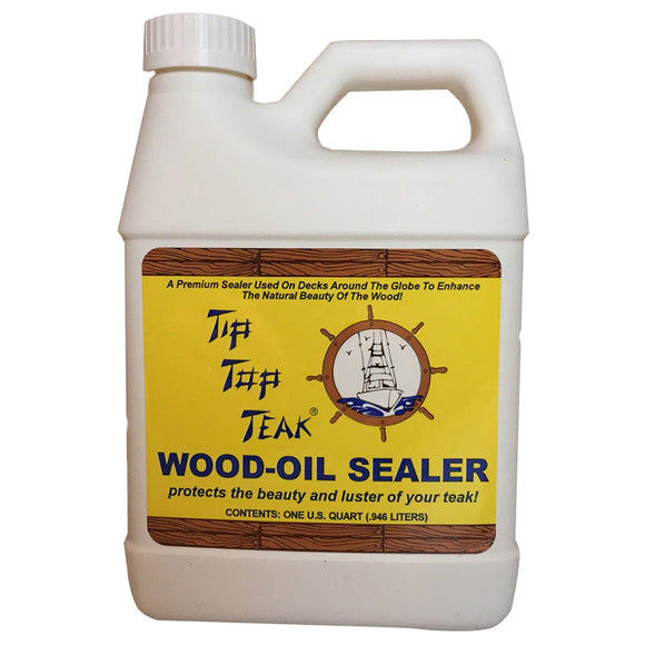 Tip Top Teak Sellador de aceite para madera de teca Tip Top - Cuarto de galón - *Caja de 12* [TS 1001CASE]