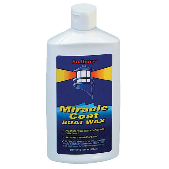 Sudbury Miracle Coat Boat Wax - Líquido de 16 oz - * Caja de 6 * [412CASE]
