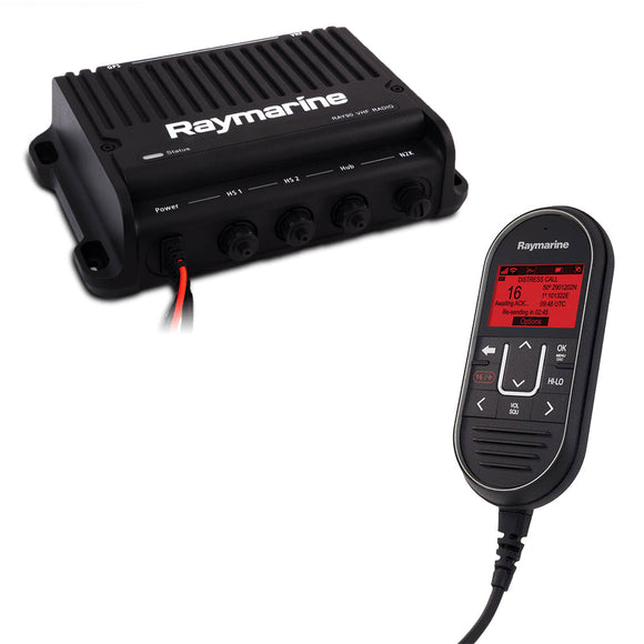 Raymarine Ray90 Sistema modular de radio de caja negra VHF de doble estación [E70492]
