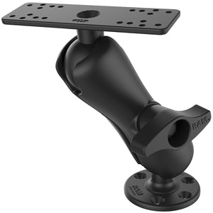 Ram Mount Universal D Size Ball Mount para sondas de pesca y plotters de 9"-12" [RAM-D-115]