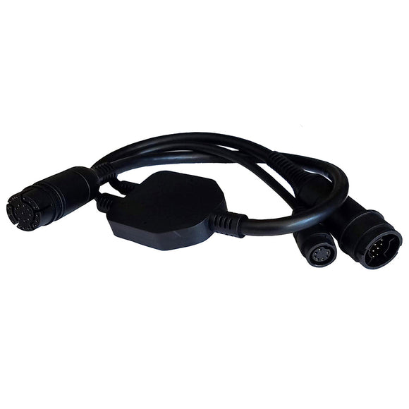 Cable adaptador Raymarine de 25 pines a 25 pines de 7 pines - Cable Y a RealVision Embedded 600W Airmar TD a Axiom RV [A80491]