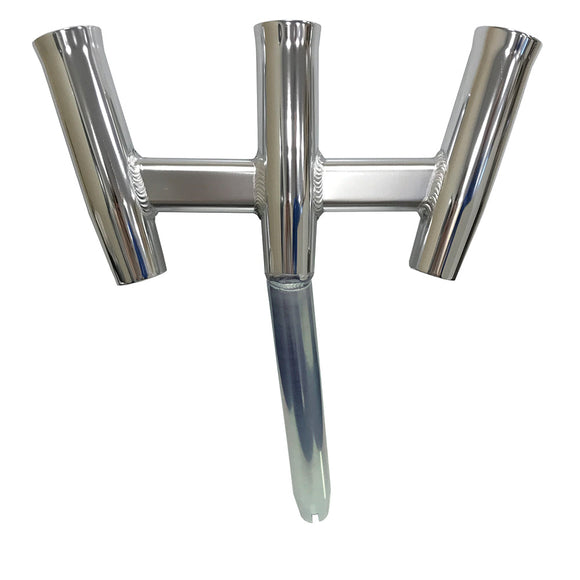 Tigress GS Trident Rod Holder - Bent Butt - Aluminio pulido [88160]