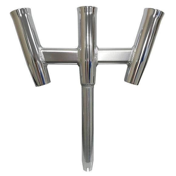 Tigress GS Trident Rod Holder - Straight Butt - Aluminio pulido [88160-1]