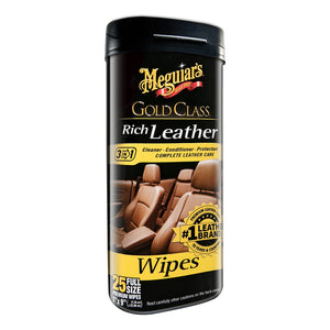 Meguiars Gold Class Rich Leather Cleaner Conditioner Wipes *Caja de 6* [G10900CASE]