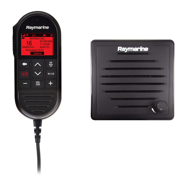Kit de segunda estación con cable Ray90 de Raymarine con altavoz pasivo, auricular con cable RayMic Cable de extensión RayMic - 10 m [T70432]