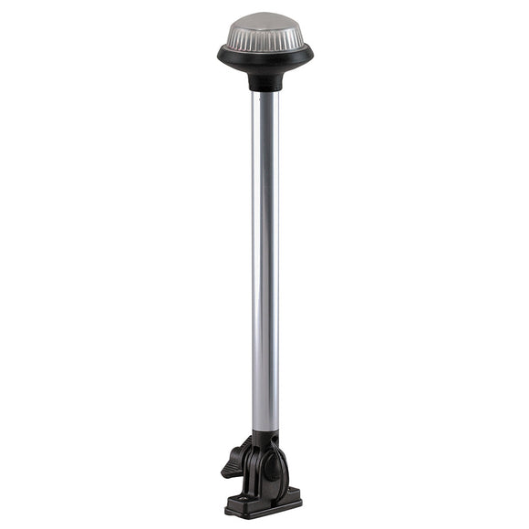 Perko Fold Down All-Round Frosted Globe Pole Light - Montaje vertical - Blanco [1637DP0CHR]