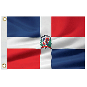 Taylor Made Bandera República Dominicana 12" x 18" Nylon [93070]