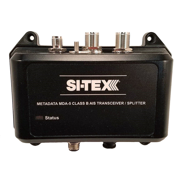 SI-TEX MDA-5 Transceptor AIS SOTDMA Clase B de alta potencia de 5 W con divisor de antena incorporado Wi-Fi de largo alcance [MDA-5]