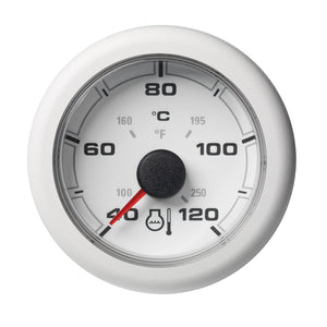 Medidor de temperatura del refrigerante Veratron 52MM (2-1/16") OceanLink - 120C/250F - Bisel de esfera blanca [A2C1065970001]