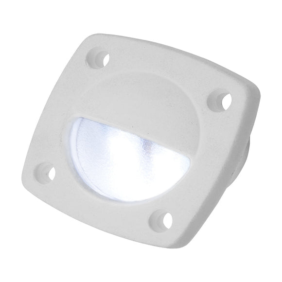 Luz LED utilitaria Sea-Dog blanca con placa frontal blanca [401321-1]