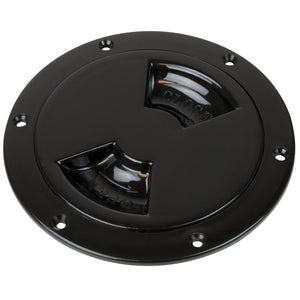 Sea-Dog Smooth Quarter Turn Deck Plate - Negro - 8" [336185-1]