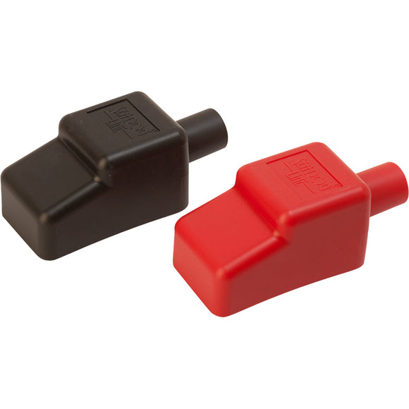 Cubiertas de terminales de batería Sea-Dog - Rojo/Negro - 5/8