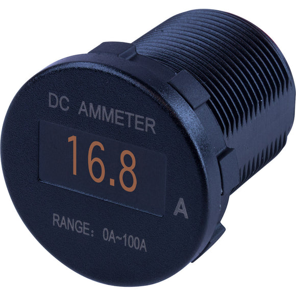 Medidor de amperios de CC OLED redondo Sea-Dog - 0 Amp-100 Amp [421620-1]