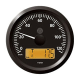 Veratron 3-3/8" (85 mm) ViewLine Speedometer - 0 to 120 KMH - 12/24V - Black Dial  Triangular Bezel [A2C59512369]