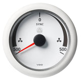 Veratron 3-3/8" (85MM) Sincronizador ViewLine -500/+500 RPM - 8 a 32V - Bisel de esfera blanca [A2C59512403]