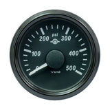 VDO SingleViu 52mm (2-1/16") Gear Pressure Gauge - 500 PSI - 0-4.5V [A2C3832740030]