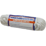 Madeja de cordón de poliéster trenzado sólido Sea-Dog - 1/8" x 50 - Blanco [303303050WH-1]