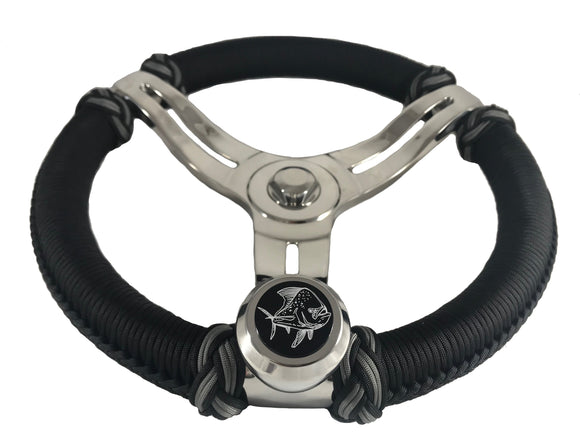 Gemlux Belloca All Stainless, Black Paracord Wrapped Wheel