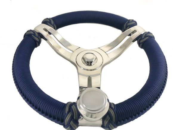 Gemlux Belloca All Stainless, Navy Blue Paracord Wrapped Wheel